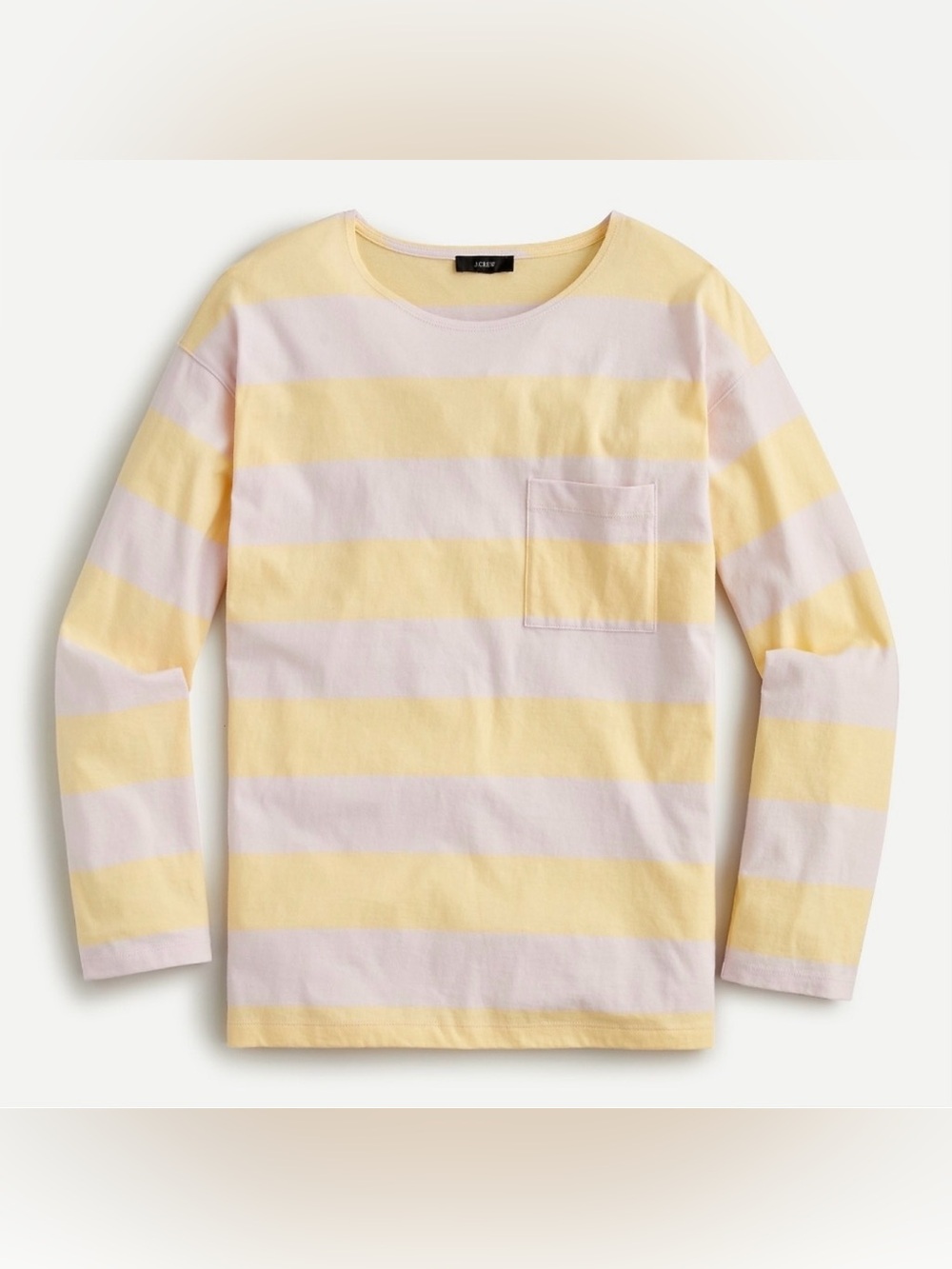 J Crew Essential Wide-Sleeve Striped T-Shirt Size Medium